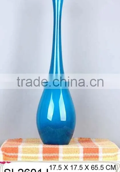 Wholesale Decorative Standing Fibreglass Lacquered Vase photo-5