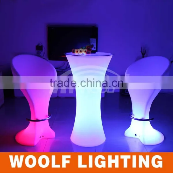 Modern Illuminated RGB High Table Led KTV Bar Stool photo-2