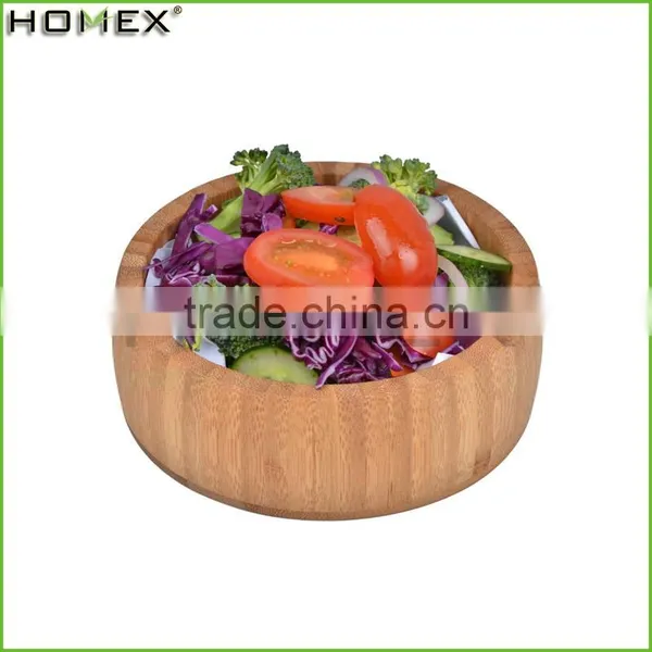 Hand Made Eco-friendly Bamboo Salad Bowl photo-2