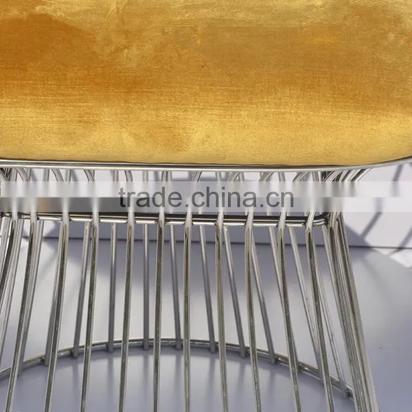 OEM Metal Chair Frames Hot Sale Beauty Dining Room Metal Wire Chair photo-4