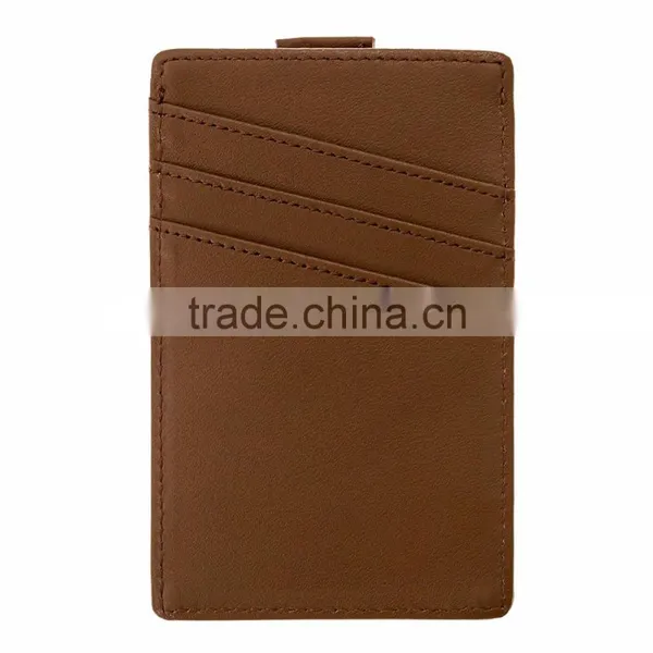 RFID Blocking Genuine Slim Leather Wallet Credit Card Case Sleeve Card Holder With Painted Edges photo-6
