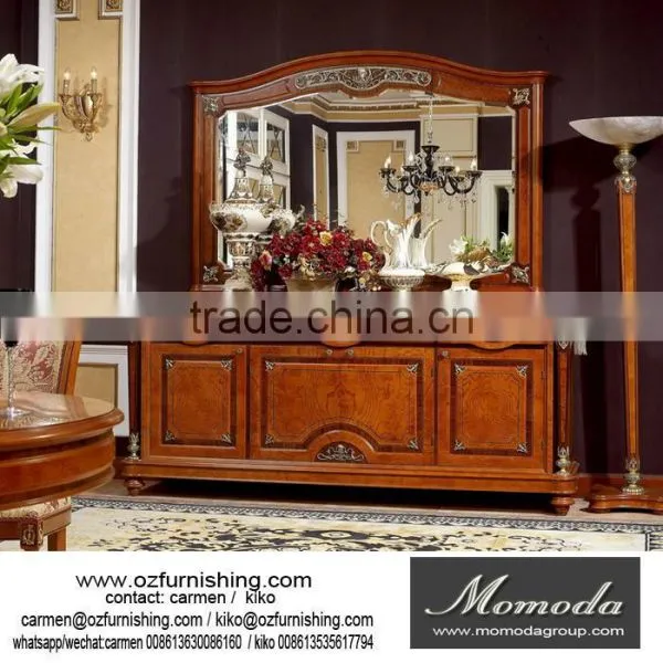 YB29 European Baroque Noble Elegant Solid Wood Carved Dining Chair photo-3
