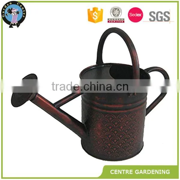 Antique Brass and Bright Brass Home and Garden Decorative Metal Flower Watering Can for Sale
