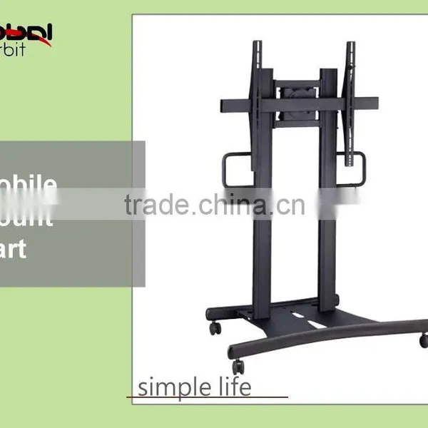 Living Room Furniture Design Monitor Bracket Swivel TV Cart With Wheels photo-3