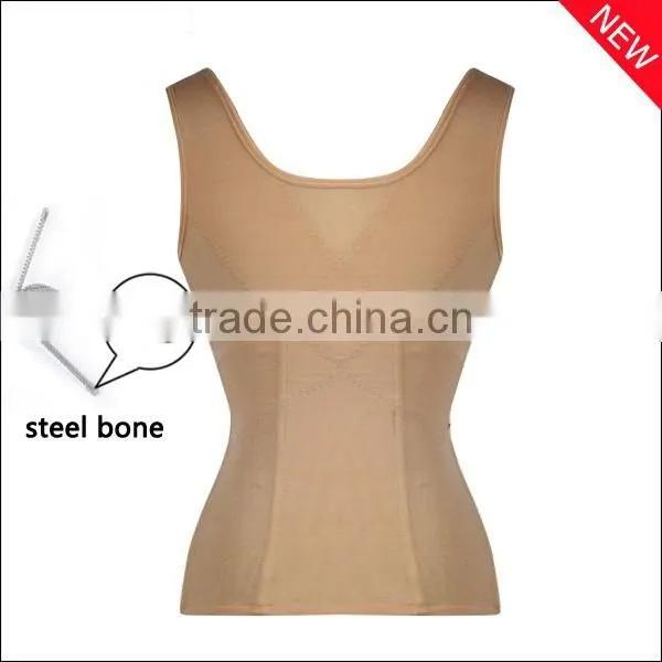 Wholesale High Elastic Lace and Silk 6 Steel Bone Waist Corsets Body Shaper for Women photo-2