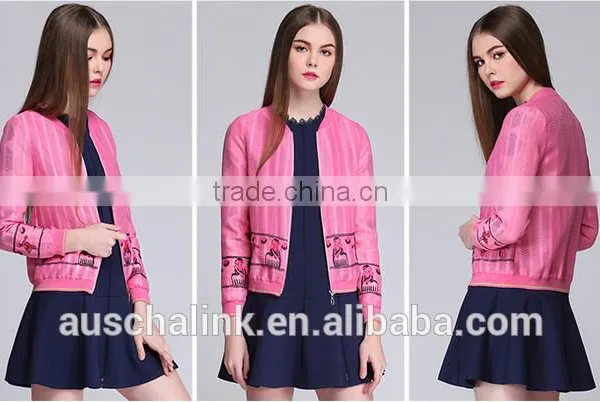Latest Korean Style Classic Fashion Embroidered Casual Jacket Customized photo-6