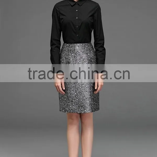 Intellectual Modern Ladies Long Sleeve Non-iron White Formal Shirt photo-4