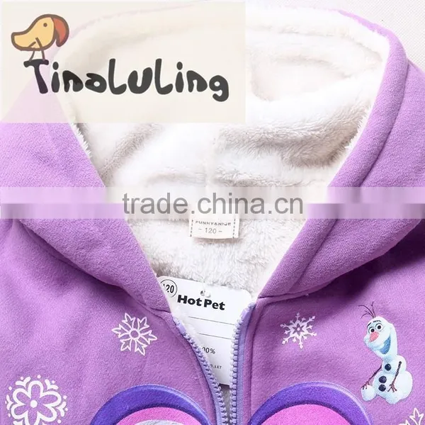 2015 Cute Love Coral Fleece Jackets Kids Clothing Wholesale Girls Baby Clothes photo-4