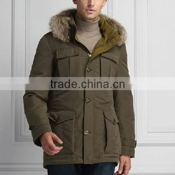 2015 Winter Military Durable Men Down Jacket With Fur Collar photo-2