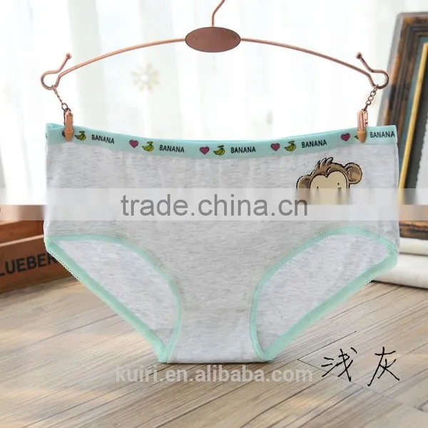 2017 New Cartoon Monkey Printing Underwear Young Girls Cotton Comfortable Pants photo-6