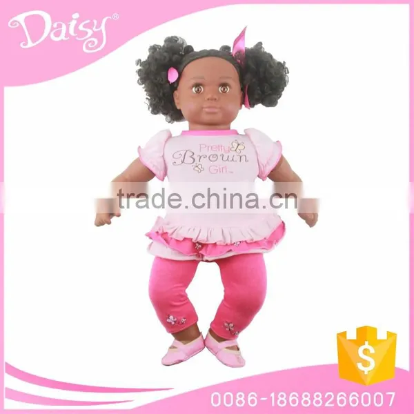 2017 Hot Selling Realistic Vinyl Lovely Newborn Black Fat Baby Doll photo-2