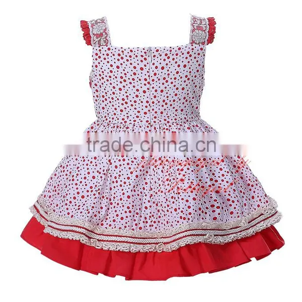 Girl Party Dress Children Frocks Designs Spanish Clothing photo-3