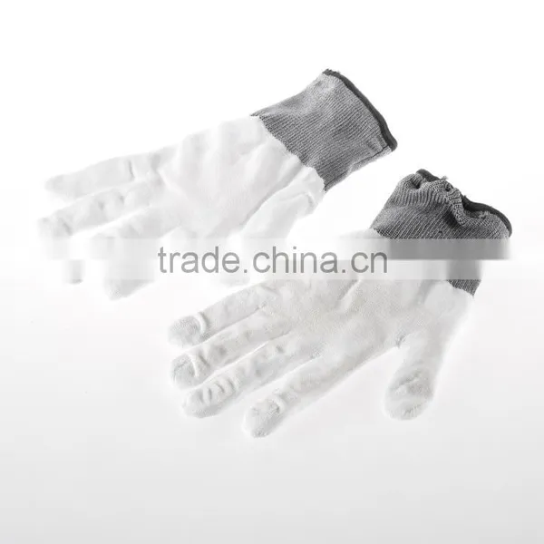 High Quality 1pair White 7 Mode LED Gloves Rave Light Finger Lighting Flashing Glow Mittens photo-2