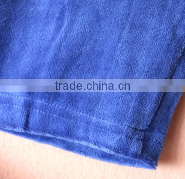 Luxury 5 Star Hotel Velvet Printed Bath Robe photo-5