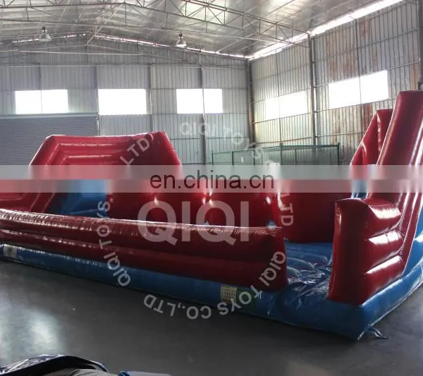0.55mm PVC Tarpaulin Kids Funny Inflatable Leaps n Bounds Red Ball Game Course for Sale photo-6