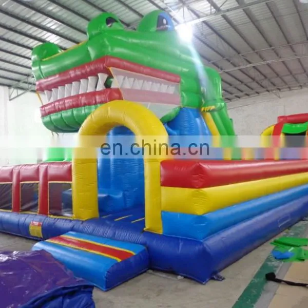 Crocodile Inflatable Fun City, Bounce House With Slide, Inflatable Bounce Castle For Amusement Park photo-2