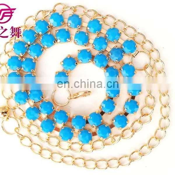 Colorful Performance Belly Dance Waist Chain Accessory P-9051# photo-2
