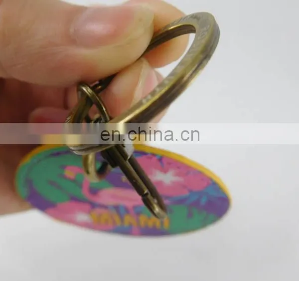 Eco Friendly Manufacturers Colorful Leather Keychain With Logo photo-5