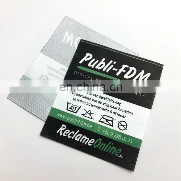 Custom Polyester Printed Ribbon Satin Care Labels for Garment photo-5