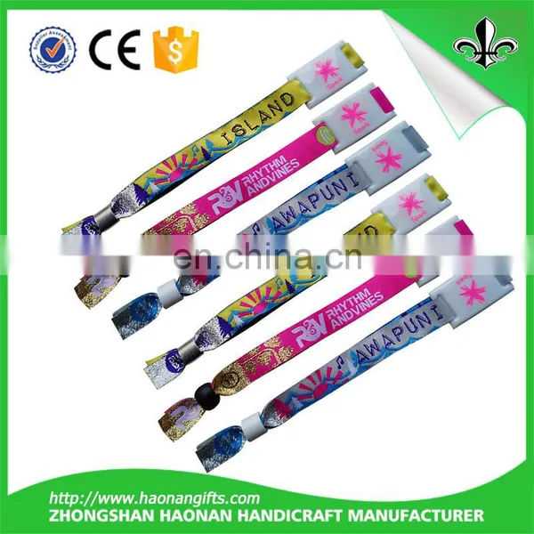 New product hot sale popular rfid woven wristband on China Wholesale