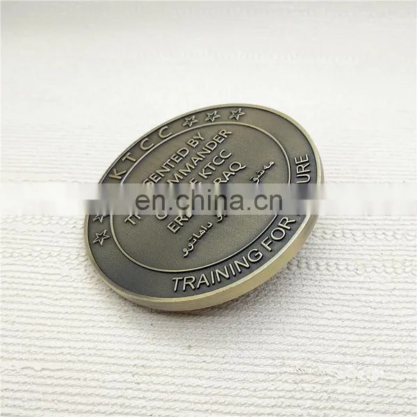 Custom 3D Gold Souvenir Medallion Metal Challenge Coin photo-5