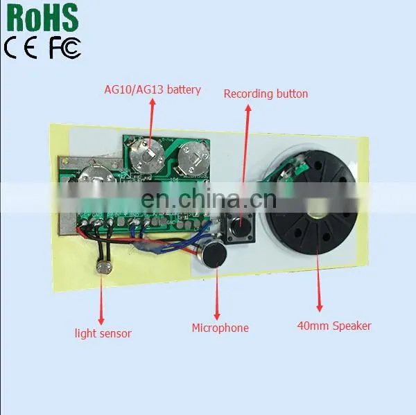 Customized Talking Push Activated Sound Chip for Plush Toy and Doll photo-6