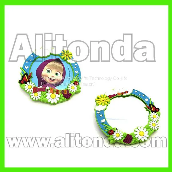 Custom and Supply Cartoon Pvc Soft Makeup Mini Small Mirror