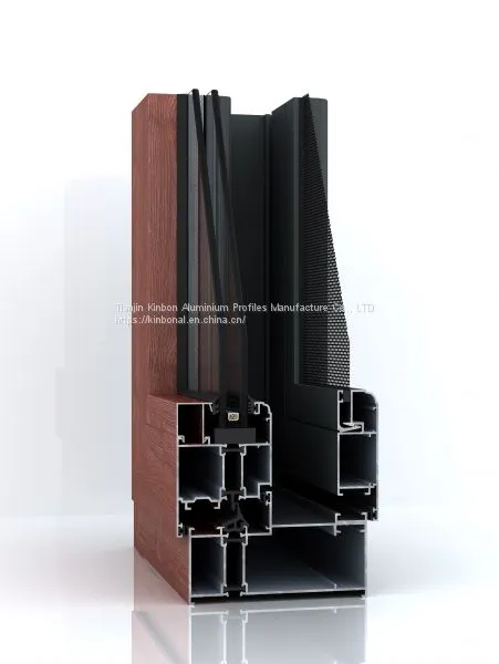 Window Aluminium Profile With Mosquito Screen Design