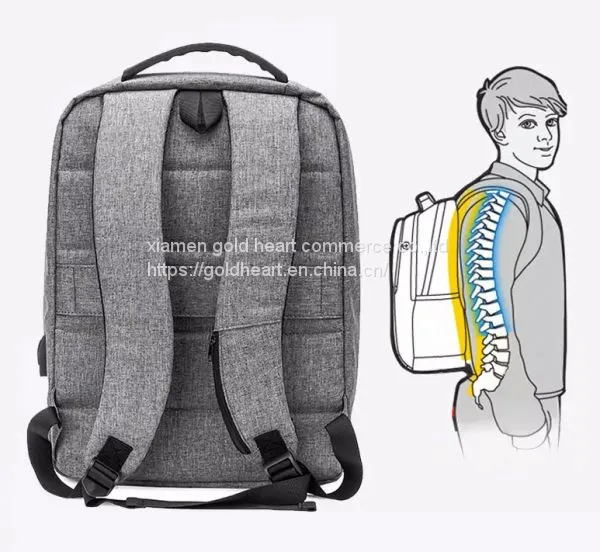 Slim Multifunction Commercial With USB Charging Port Laptop Backpack photo-4