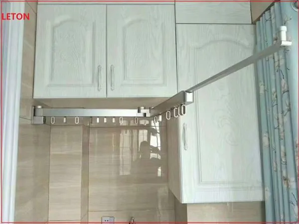 Fashionable Wall Mounted Foldable Telescopic Clothes Drying Hanger