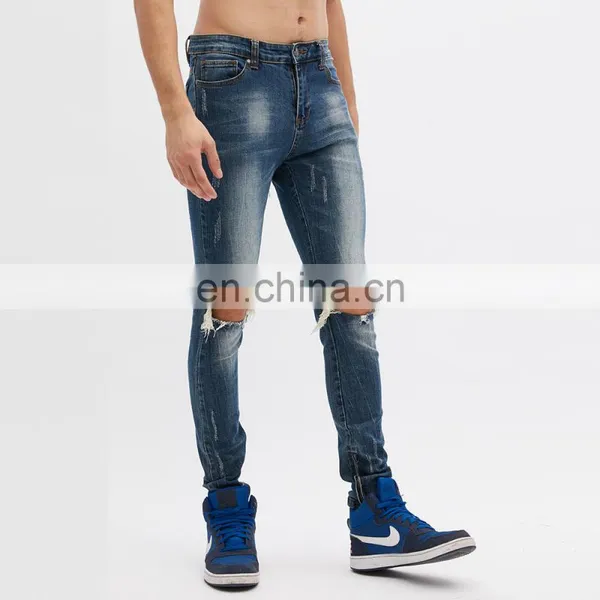 DiZNEW Plain Dyed Jeans Dark Blue Dark Jeans Factory Stylish photo-5