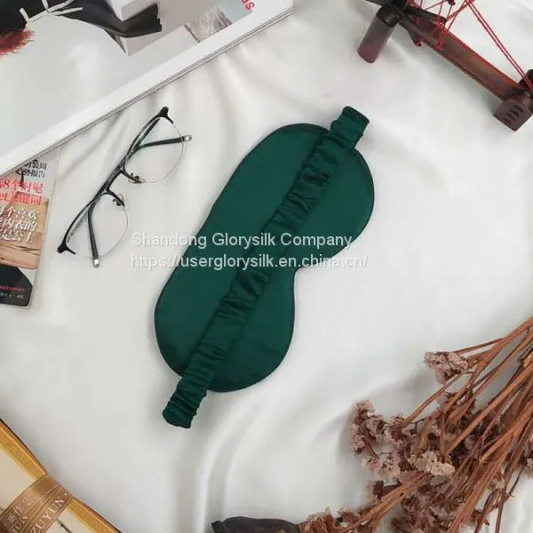 Custom High Quality 100% Natural Pure Sleep Silk Eye Mask With Logo Silk Straps