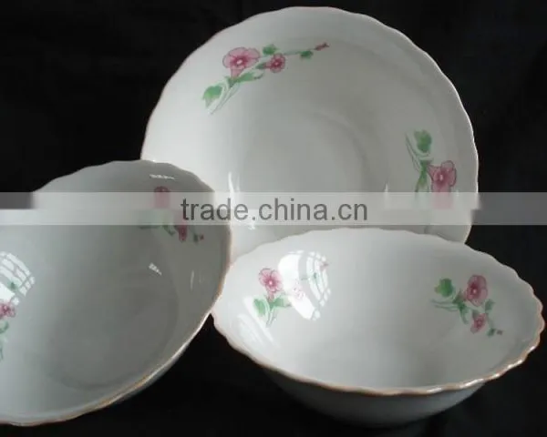 Round Porcelain Japanese Rice Bowls, Enamel Bowl, Ceramic Soup Bowl photo-5