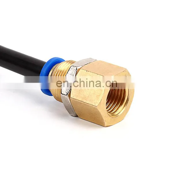 SNS SPMF Series Pneumatic Straight Female Thread Bulkhead Quick Connect Pipe Fittings Tube Joints photo-4