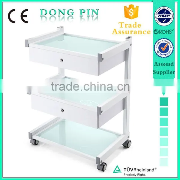 Beauty Salon Equipment Glass Shelf Trolley Medical Facial Trolley Wholesale Quality Choice photo-2
