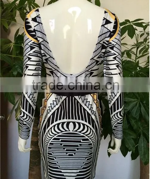 Sexy Backless Dress Fashion Dress Long Sleeves Sex Prom Dress photo-5
