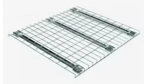 Hot Dip Steel Storage Warehouse Galvanized Metal Waterfall Wire Pallet Rack Welded Mesh Flared Decking Railing Pallet For Sale photo-2
