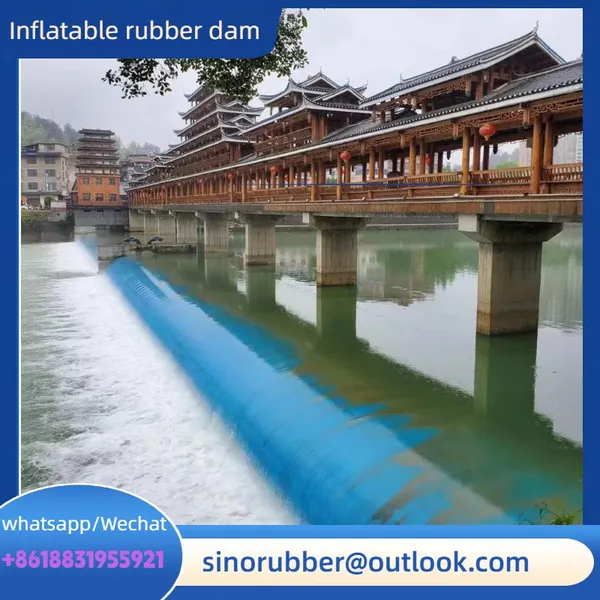 Inflatable Water-filled Landscape Rubber Dam Manufacturer, Flood Control and Risk-resistant River-blocking Rubber Dam photo-5
