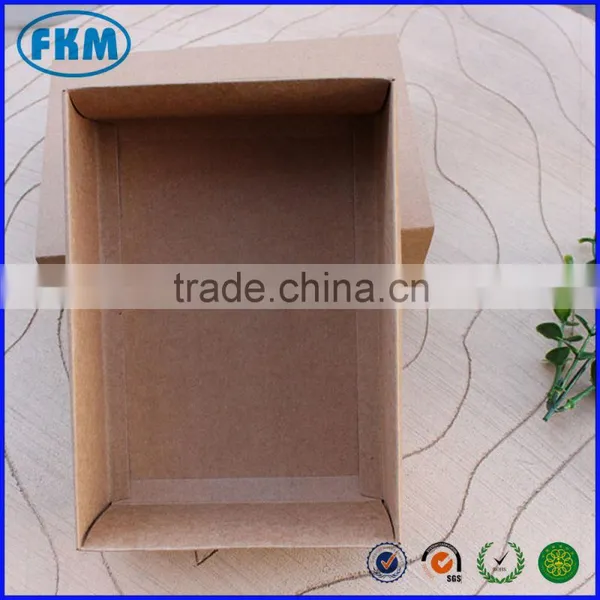 Small Blank Kraft Paper Box Cake West Point Box 17 * 12 * 6 photo-2