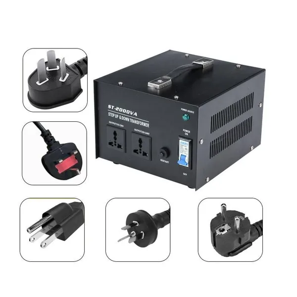Industrial Step Down Transformer 220V-240V to 110V-120V 50Hz to 60Hz 5000W Pure Copper Winding photo-2
