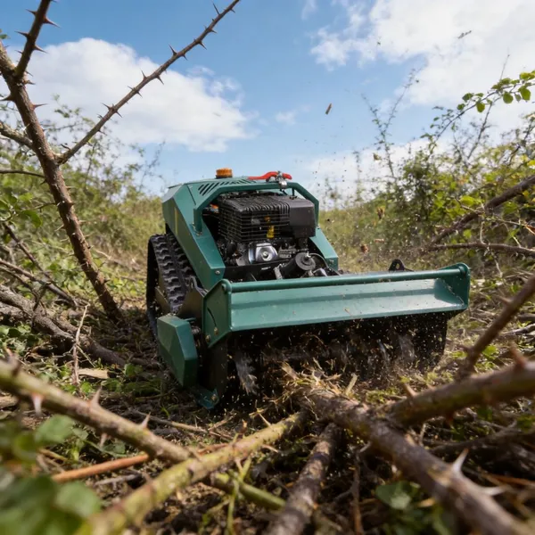 Vigorun MTSK800 RC Tracked Mulcher 800 мм режущий молоток, тяжелый дистанционно управляемый косилка для колючих заросших растений