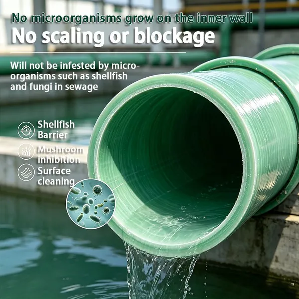 Industrial Exhaust FRP Pipe Corrosion Proof Fiberglass Ventilation Duct
