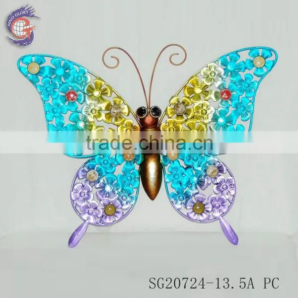 Home Interior Decorating Metal Wall Hanging Butterfly photo-2