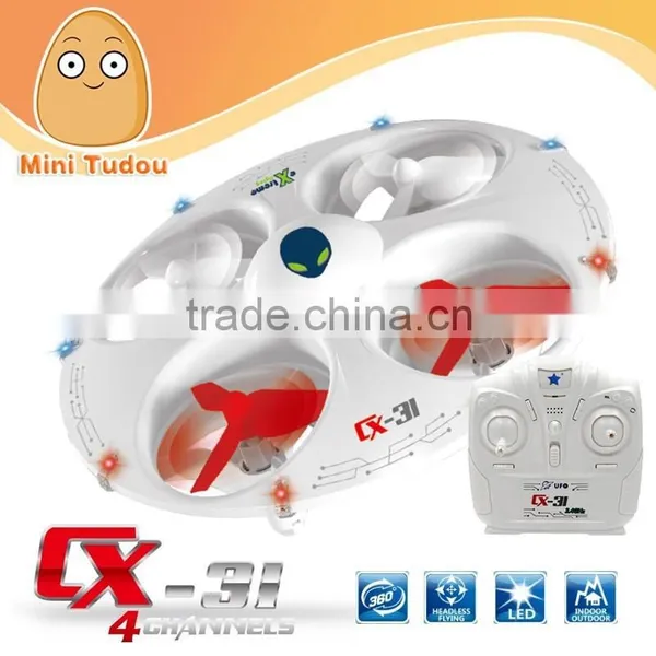 2015 New and Hot Item Special 3D rc Drone With LED Light CX-31 UFO Quadcopter photo-2