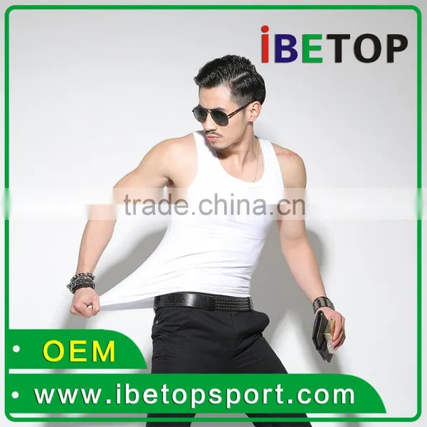 Customize Wholesales Simple Cotton Sport Vest Singlet photo-3