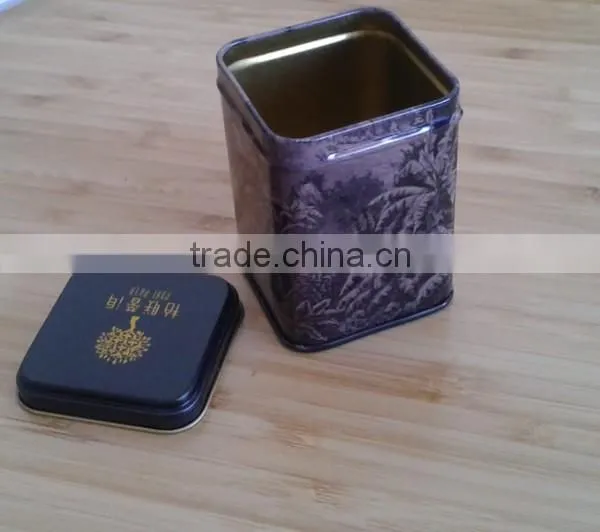 Small Colored Tea Sample Tin Box photo-3