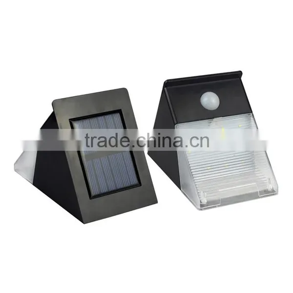 Quality Goods 12 Led Solar Human Body Induction Lamp Solar Wall Lamp Solar Garden Lamp Triangle Shape Led Light