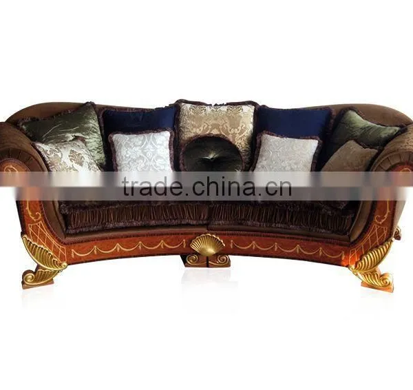 Luxury Royal Design Living Room Furniture Classic Sectional Sofa Set Antique Sofa A45160 photo-2