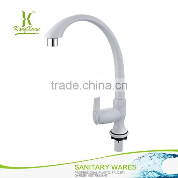 Deck Mounted Design Dual Handle Swan Bathroom Faucet photo-3