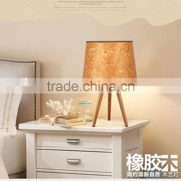 Wooden LED Table Lamp Wood LED Table Light JK-879-07 Modern Design Wooden Curving Series Table Lamp photo-5